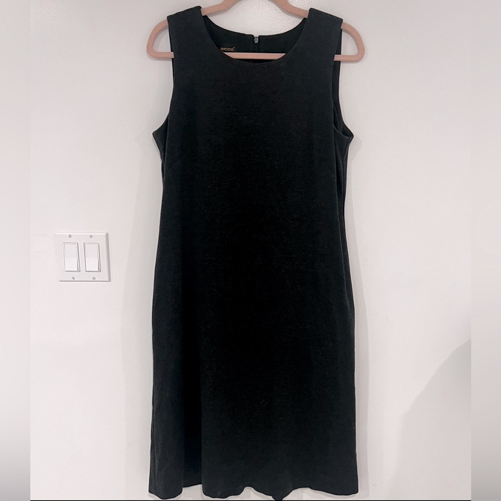 Donna Rocco Sheath Dress Charcoal Gray Women’s Sz 10